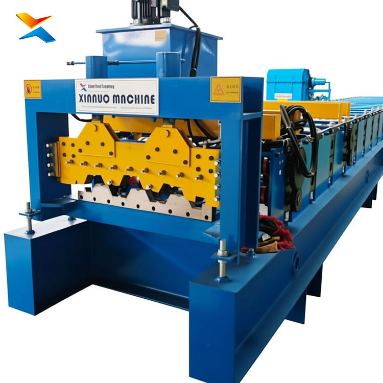 Steel Deck Floor Roll Forming Machine For Building Flooring