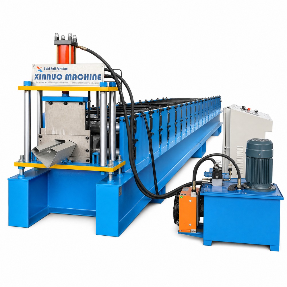 Perfiladeira de calha automática | Máquina formadora de ranhura metálica