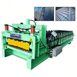 Perfiladeira automática telha metal‑vidro para construção civil