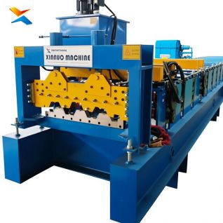 Steel Deck Floor Roll Forming Machine For Building Flooring