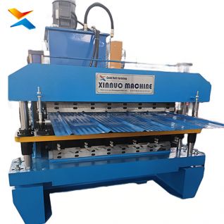 Perfiladeira de Dupla Camada Automática Telha Ondulada e Trapezoidal Galvanizada